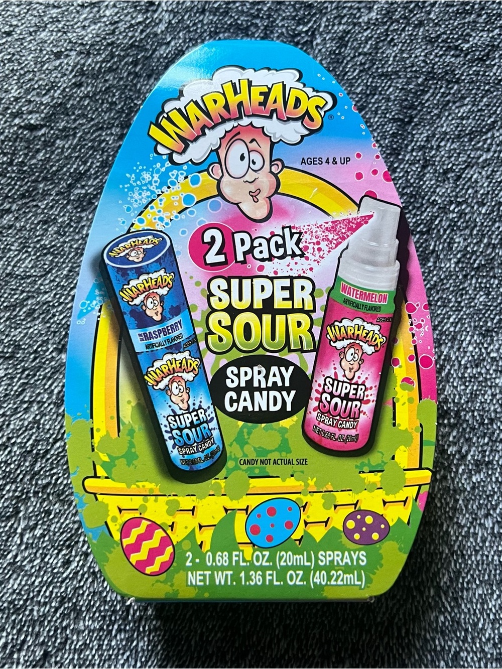 Super Sour Spray Candy 2-Pack — Pink & Blue